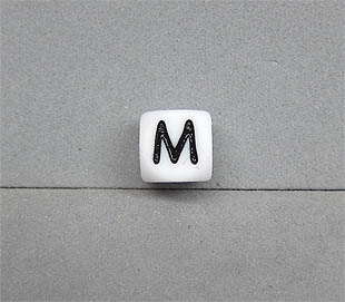 Buchstabenwürfel Silikon 10mm M